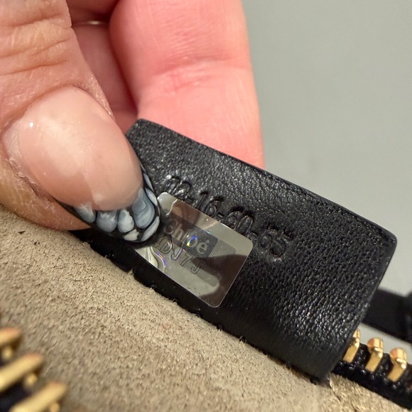 Chloe Jane fringe Black Leather Shoulder Bag crossbody boho - Picture 6 of 9